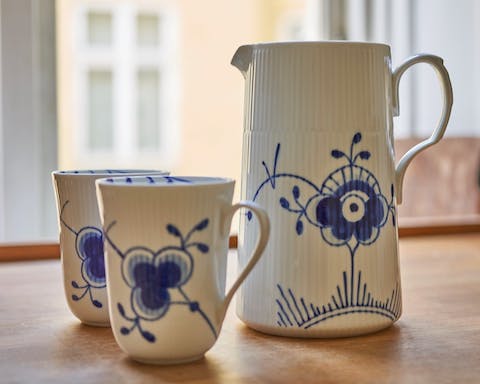 The set of Royal Copenhagen tableware