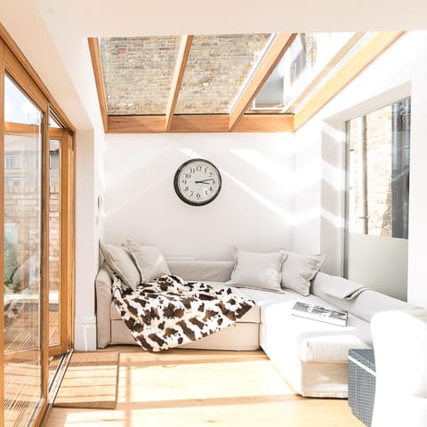 The lovely bright and light living area
