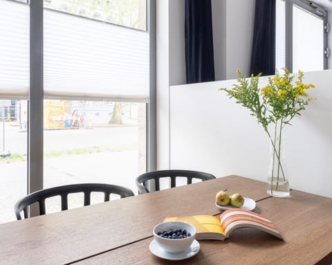 The communal dining table