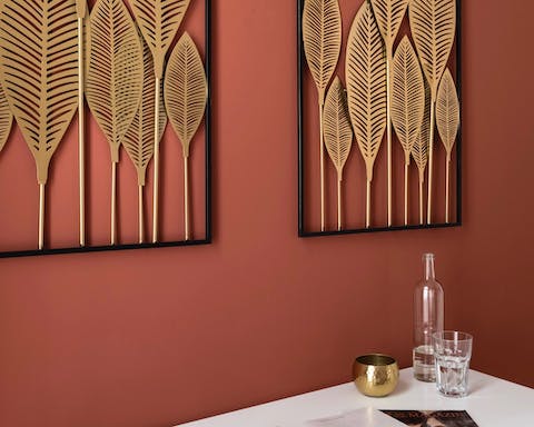 The lively colour palette