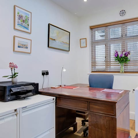 Catch up on work or get creative in the dedicated office