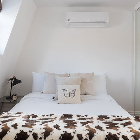 The cosy sleeping area