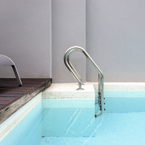 Access to a resident-only rooftop pool