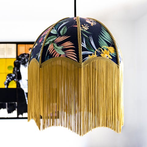 This colourful fringed light