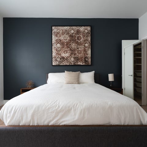 The calming bedrooms