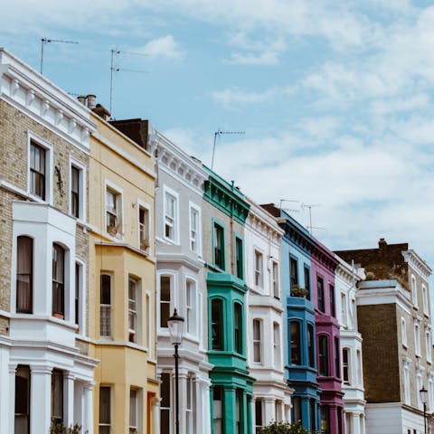 Wander over to Notting Hill and Portobello Road Market, thirty minutes away on foot