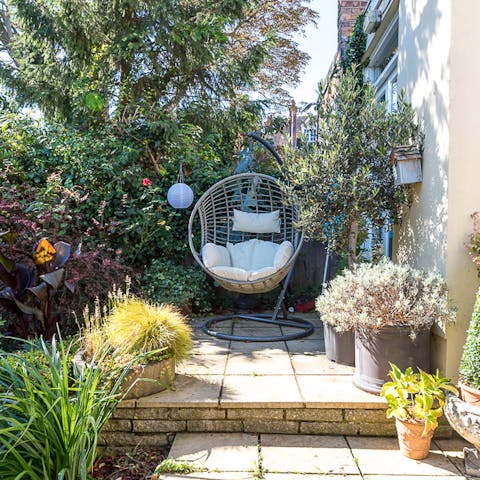 Or have a read in the hanging basket