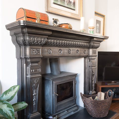 Get the fire going in the winter