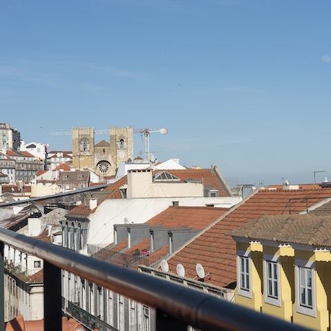 Take in the unbeatable views from the window-filled living room