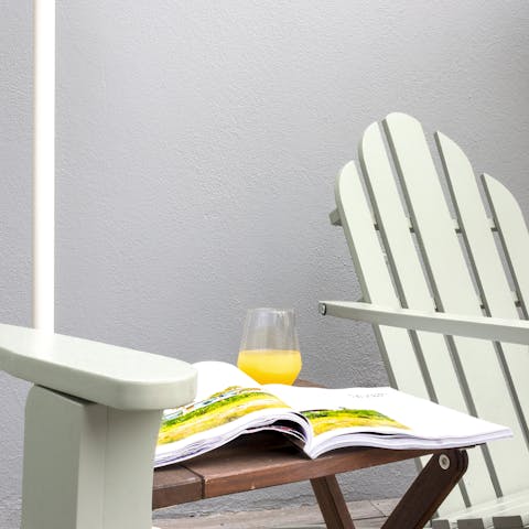 A private terrace for lazy afternoons