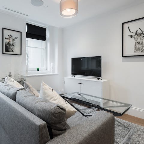 Cosy up with a film and some wine