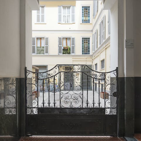 Enjoy the peace and quiet of the internal courtyard