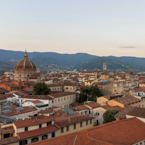 Discover the charms of Pistoia, an eleven-minute drive away