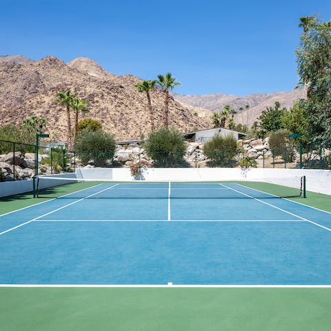 Practise your backhand on your very own tennis court