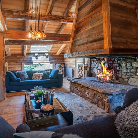 Snuggle up by the fire after an exhilarating day on the slopes