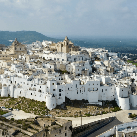 Embrace timeless Italian charm in nearby Ostuni