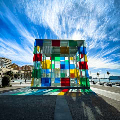 Pay a visit to the Centre Pompidou only eighteen minutes' walk away and see some modern masterpieces