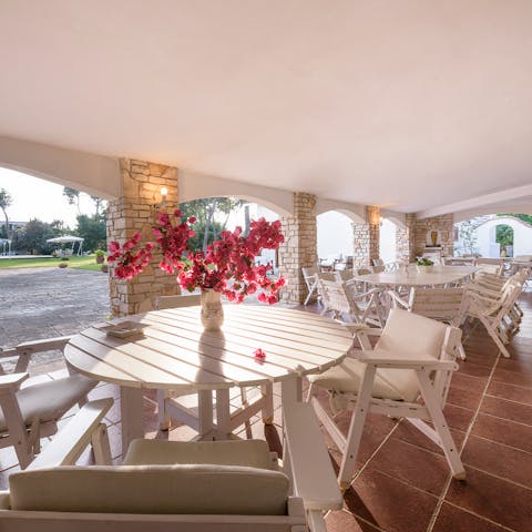 Light the barbecue and enjoy magical evenings on the terrace