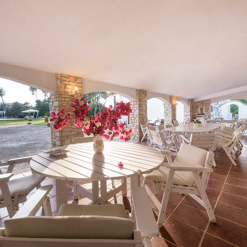 Light the barbecue and enjoy magical evenings on the terrace