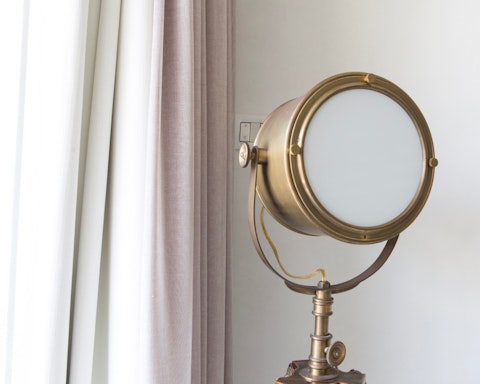 The fun brushed brass lamp