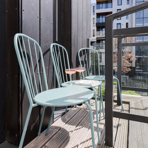 Catch some rays on the balcony