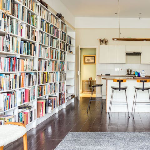 modern and open plan kitchen space