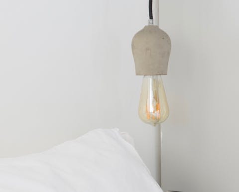 Stylish concrete light fittings