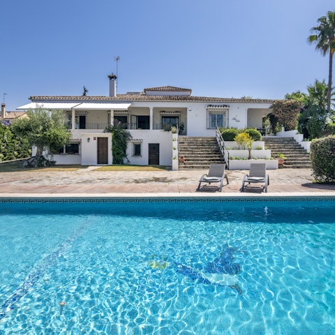 Soak up the Mediterranean sun by the pool