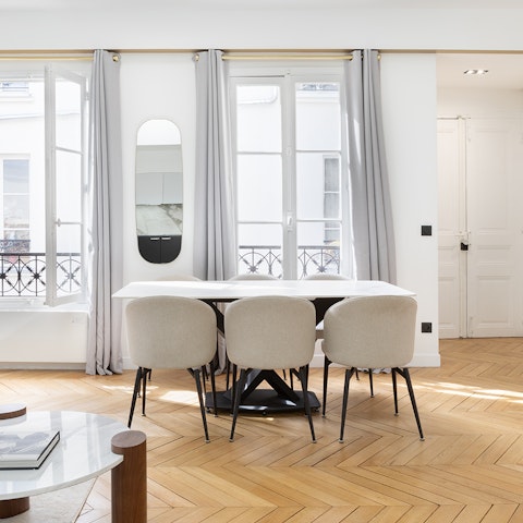 Sit down to a meal when you're not out sampling the local food scene