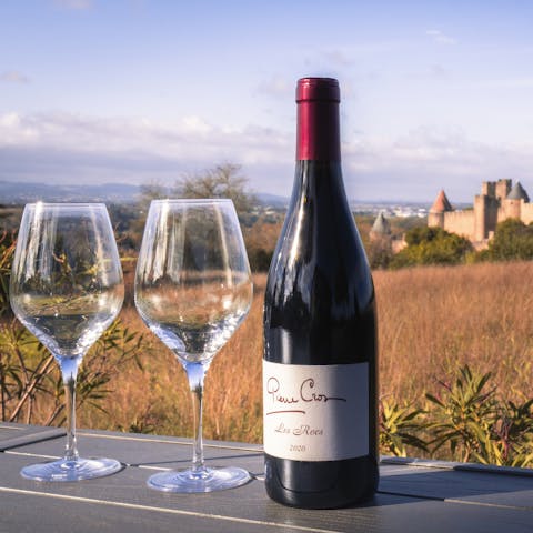 Drink in the scenery while enjoying a glass of local wine