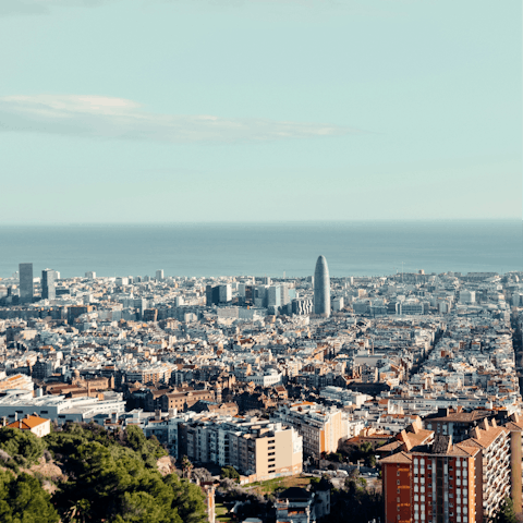 Spend the day in Barcelona, a thirty-minute drive away