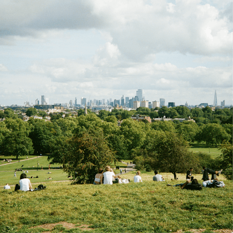 Enjoy incredible London views while strolling through Primrose Hill