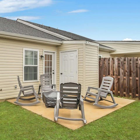 Spend sunny days catching up with friends in the garden