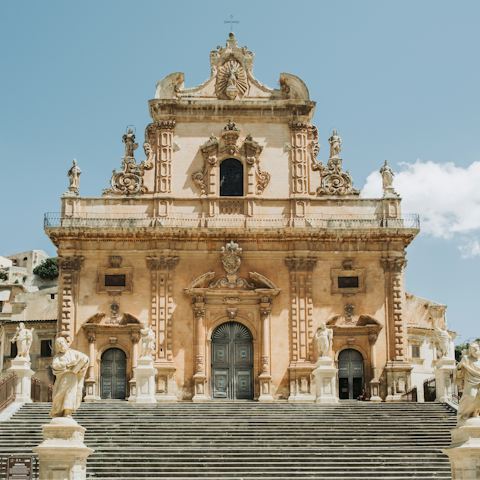Explore the baroque city of Modica –  a short drive away