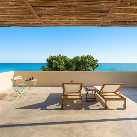 Find the perfect spot for sunset drinks on the terrace