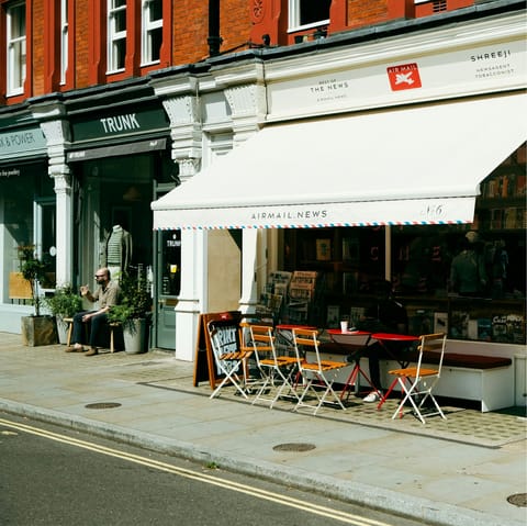 Grab a bite to eat at one of Marylebone's chic cafes