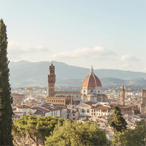Take a day trip to Florence to see the sights – it's 75km away