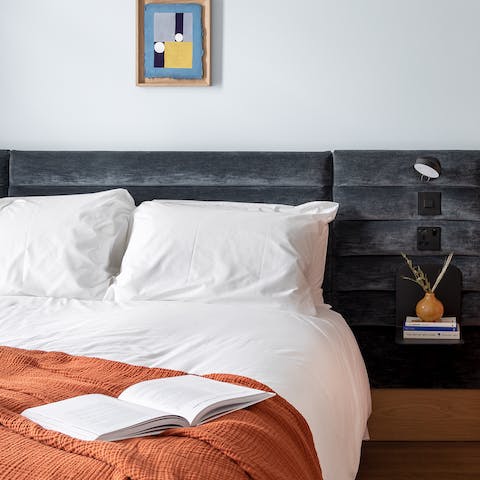 Get a good night's sleep in the comfy bed