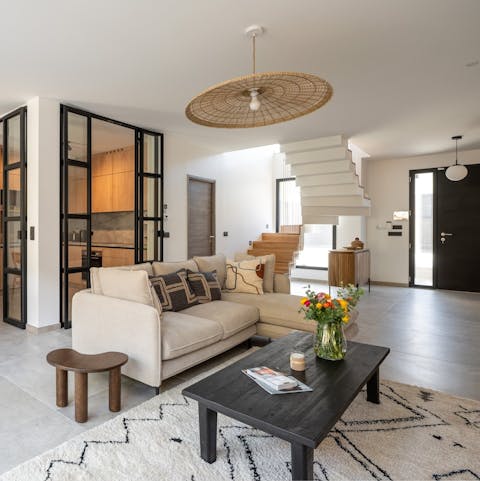 Unwind with family in this boho-chic home