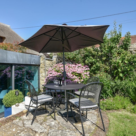 Find the perfect spot for celebratory drinks in the garden