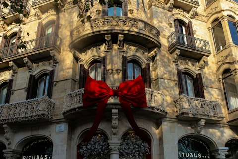 Stroll the Passeig de Gràcia's luxury boutiques, around nine minutes' walk away