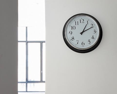 The Parisian-style wall clock
