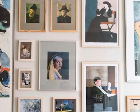 The host's love of art