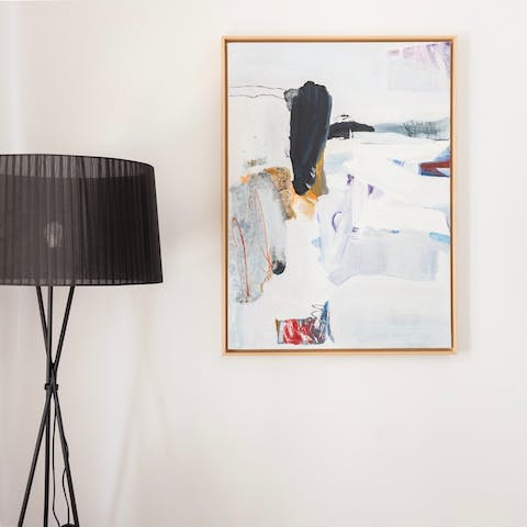 This abstract art in the living room