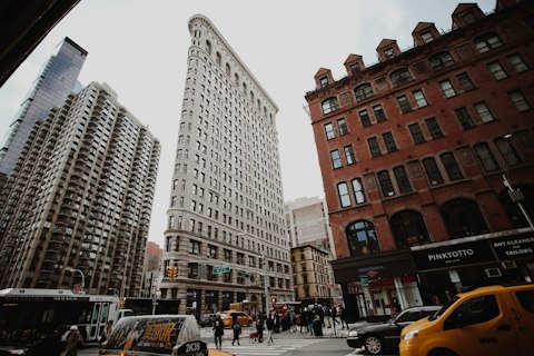 Walk to the iconic Flatiron Building, one of New York's most photographed landmarks