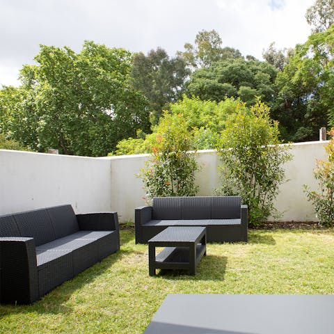 Relax in the private garden