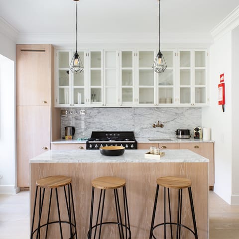 Cook in the gorgeous kitchen