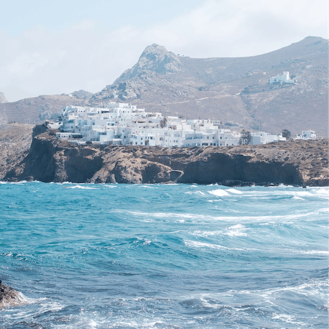 Explore Naxos old town – just a short drive away