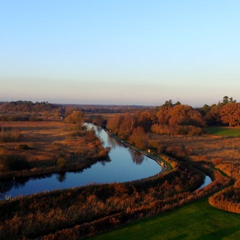 Enjoy a boating trip along the nearby Norfolk Broads