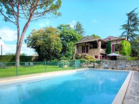 Take a dip in the pool or relax on the lawn